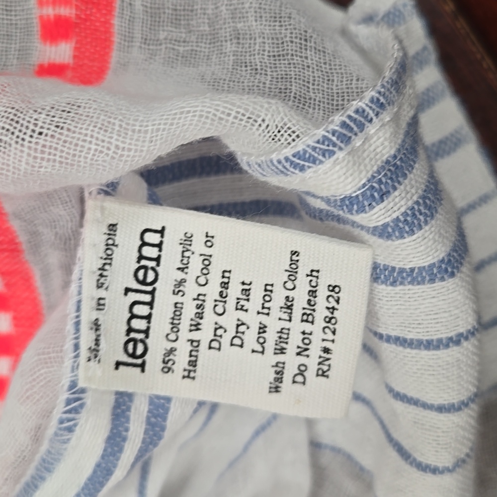 NWT Lemlem Striped Mini Cover Up XS/S - Picture 3 of 4